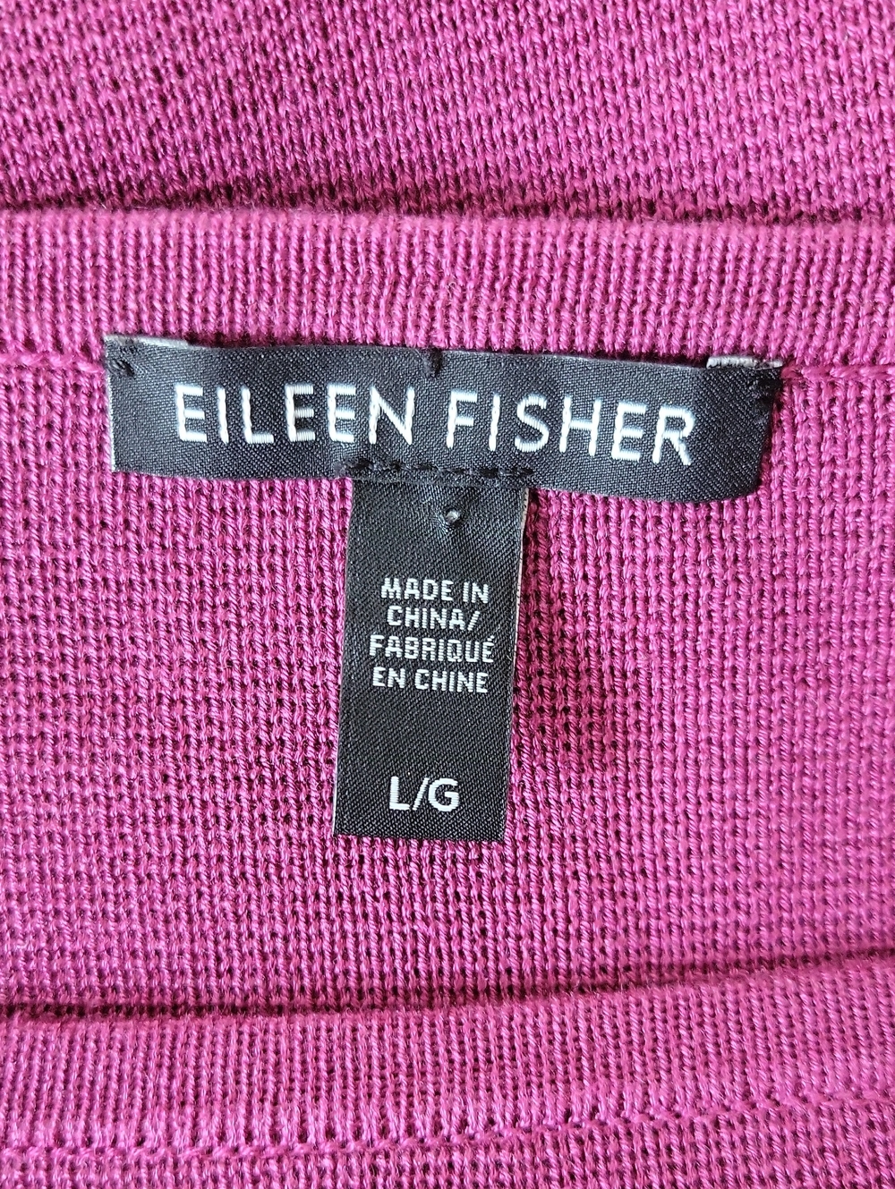 Eileen Fisher Berry Silk Cotton Sweater Size Large - Picture 6 of 8